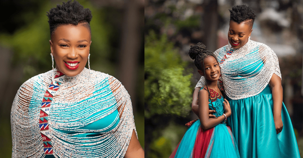 Wahu and Daughter Nyakio on a month's Photoshoot Source: Instagram @wahukagwi