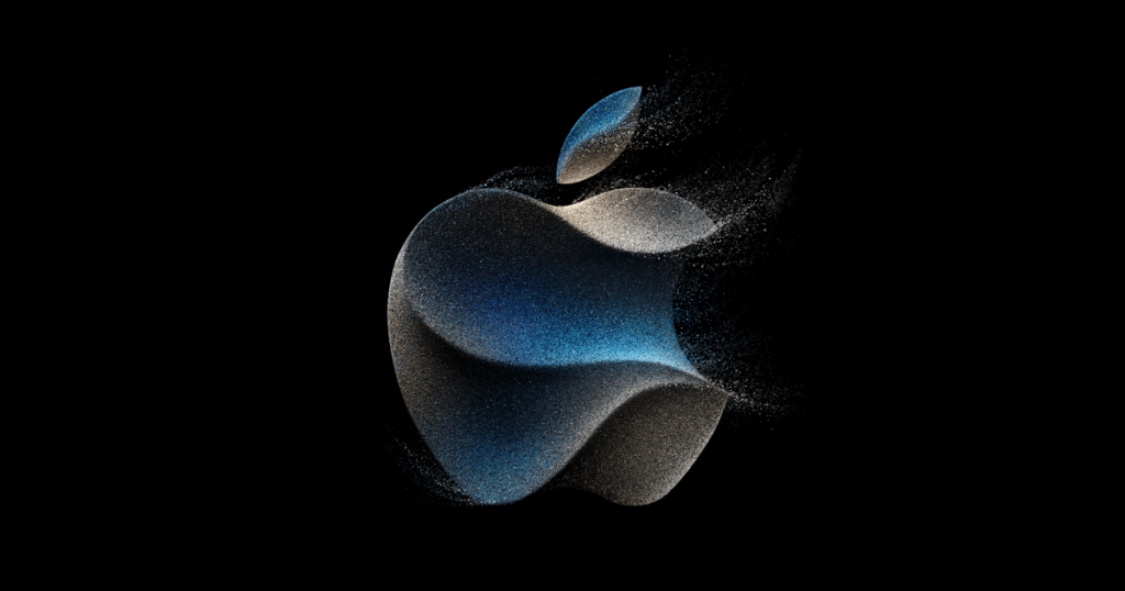Apple's 2023 logo for the Apple Event taking place at Apple Park dubbed Apple Wonderlust.