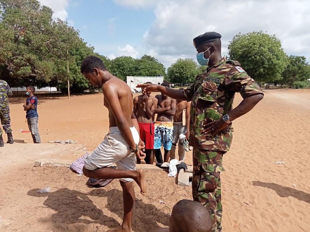DF recruitment exercise ongoing and recruits warned of any bribing. Photo/Courtesy