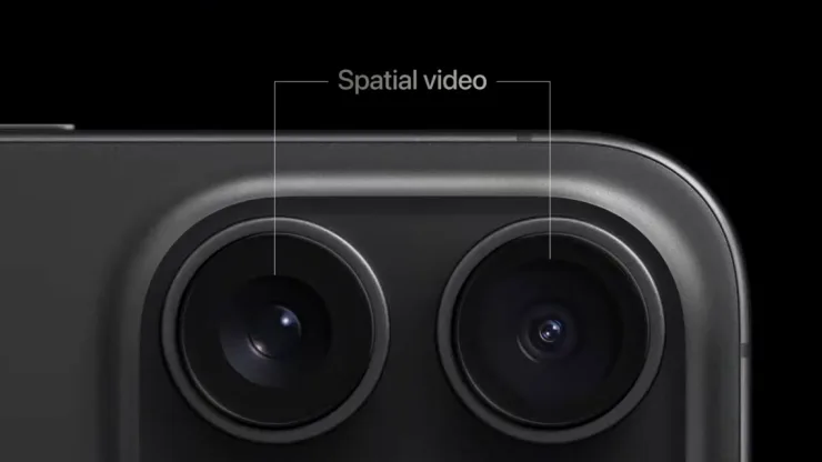 Users can now capture spatial videos using both ultrawide and regular cameras. Source: Apple