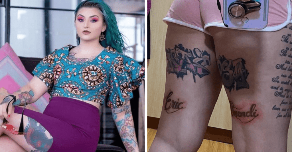 Ex-TV girl Dana de Grazia tattooed Eric omondi's name on the back of her thighs over her love for the comedian