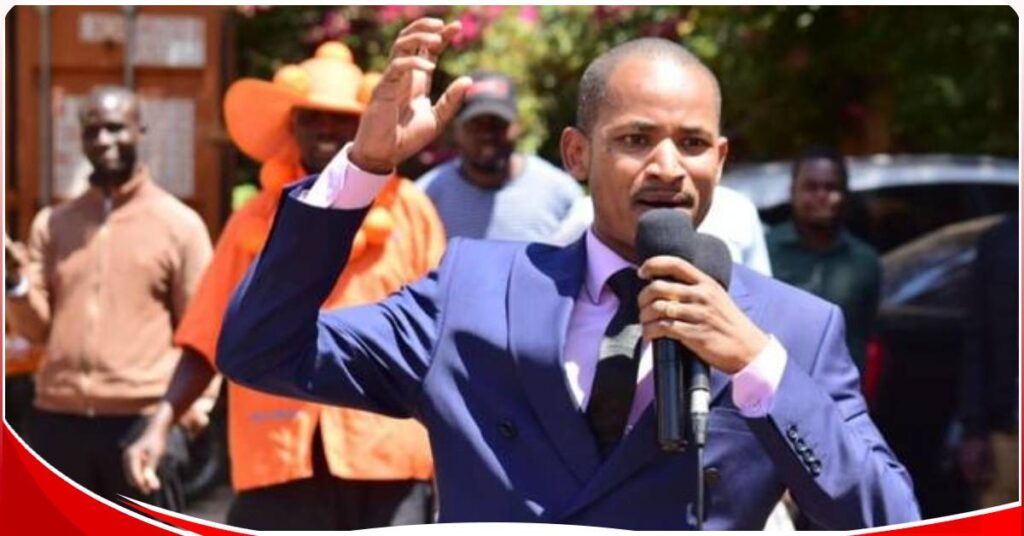 Babu Owino urged the couple to get a small bed that way even when there are disagreements there's hardly room for space. Photo: Babu Owino/Facebook.