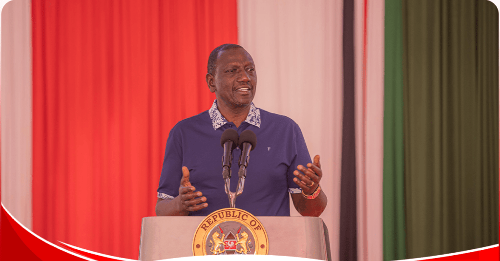 President William Ruto speaking during a retreat of Kenya Kwanza leaders in Naivasha on February 19, 2024. Photo: William Ruto/X