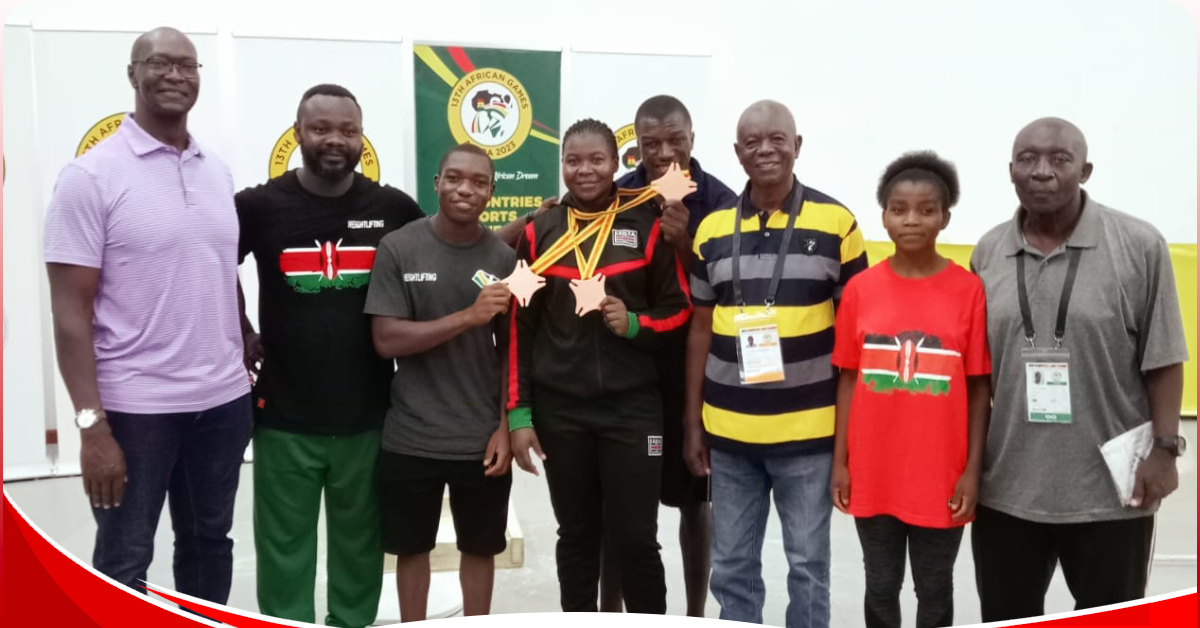 Kenyan Weightlifter Juliana Anyango finishes third at the African Games ...